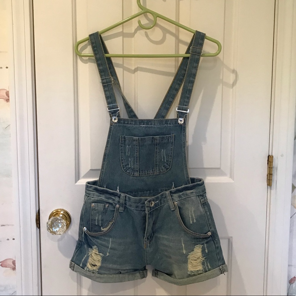 jean overalls / shortalls